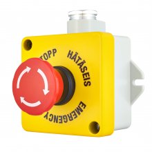 NÖDSTOPP TRYCKKNAPPDOSA IP67 240VAC