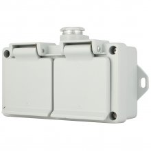 DUAL SOCKET OUTLET 16 A, 250 V, IP 44